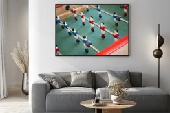 Plakat: Dziecko stopa, piłka nożna, jeu, jouet, retro, vintage, joueur