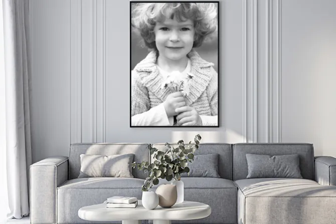 Plakat: Dziecko z mniszka lekarskiego