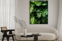 Plakat: Egzotyczna roślinność i liście w tropikalnej dżungli