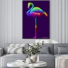 Plakat: Flamingo. abstract, artistic, multi-colored image of a flamingo