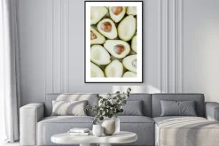 Plakat: Fotografia awokado zielone warzywa