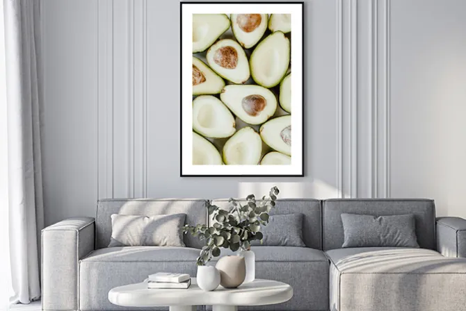 Plakat: Fotografia awokado zielone warzywa