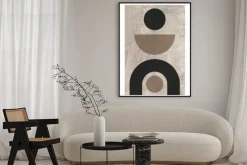 Plakat: Geometryczne kształty nowoczesny wzór