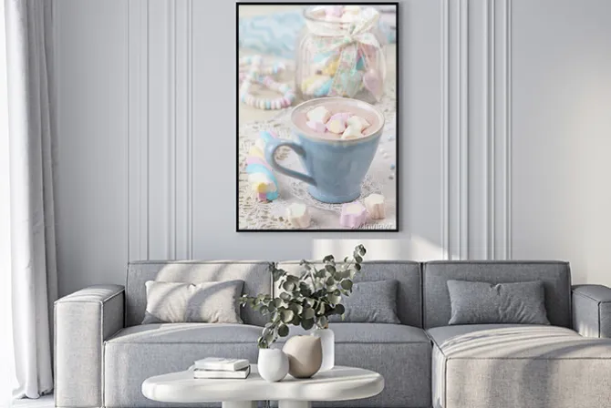 Plakat: Gorąca czekolada z marshmallows