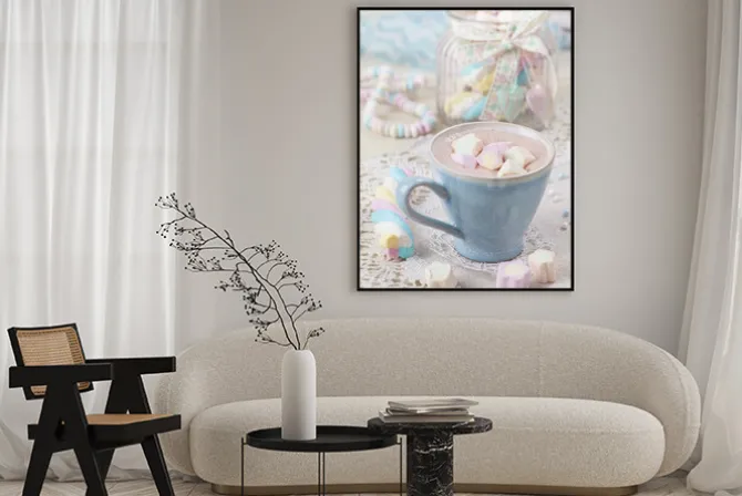 Plakat: Gorąca czekolada z marshmallows