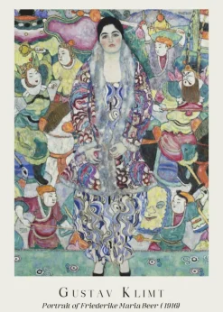 Plakat: Gustav klimt portret friederike marii beer