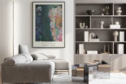 Plakat: Gustav klimt reprodukcja śmierć i życie