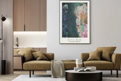 Plakat: Gustav klimt reprodukcja śmierć i życie