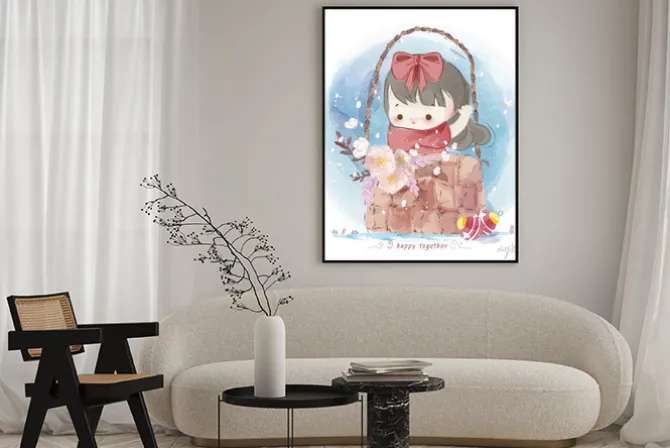 Plakat: Hand drawn parade the cute animals. vector illustration