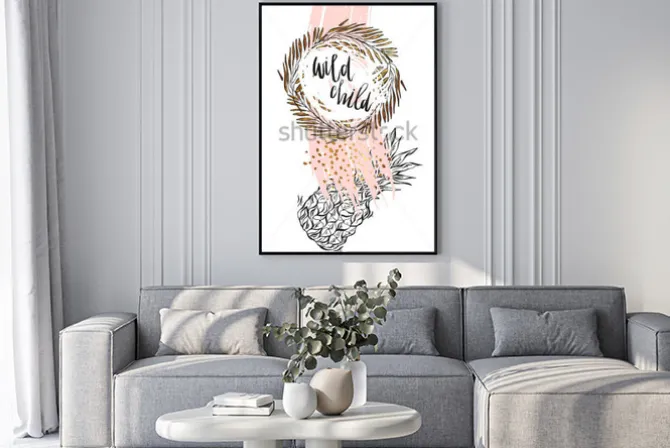 Plakat: Hand drawn vector typography poster - inspirational quote wild