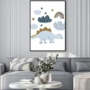 Plakat: Handdrawn dinosaur scandinavian style illustration