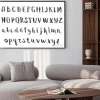 Plakat: Handmade ink alphabet.