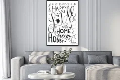 Plakat: Happy life opisowego