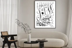 Plakat: Happy life opisowego