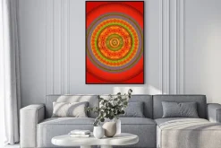 Plakat: Henna mandala projektowanie