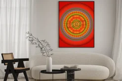 Plakat: Henna mandala projektowanie