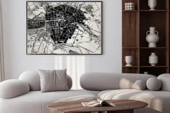 Plakat: Historyczne mapy berlin, niemcy.