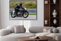 Plakat: Historycznych motocykli na torze w brnie masaryka