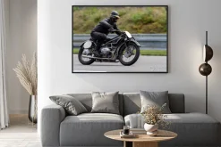 Plakat: Historycznych motocykli na torze w brnie masaryka