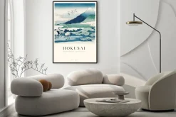 Plakat: Hokusai reprodukcja dwór umezawa w prowincji sagami