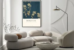 Plakat: Hokusai reprodukcja gil zwyczajny i płacząca wiśnia