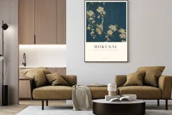 Plakat: Hokusai reprodukcja gil zwyczajny i płacząca wiśnia