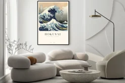 Plakat: Hokusai wielka fala w kanagawie