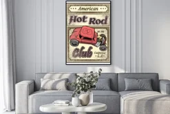 Plakat: Hot rod custom car poster