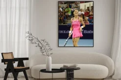 Plakat: Hua hin, tajlandia - 01 stycznia 2016: agnieszka radwańska zajmuje