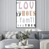 Plakat: I love my family house cytat