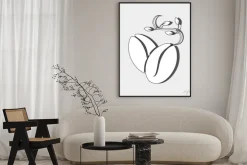 Plakat: Ikona kawy projektowania