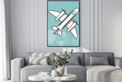 Plakat: Ikona samolotu projektowania