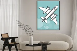 Plakat: Ikona samolotu projektowania