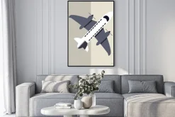 Plakat: Ikona samolotu projektowania