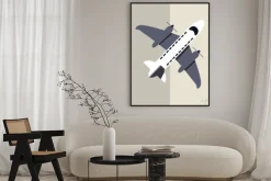 Plakat: Ikona samolotu projektowania