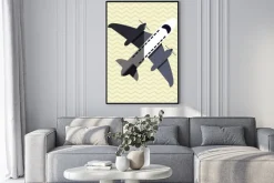 Plakat: Ikona samolotu projektowania