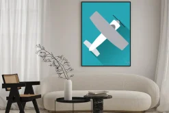 Plakat: Ikona samolotu projektowania