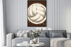 Plakat: Ikona siatkówka projekt