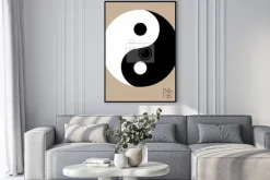 Plakat: Ikona yin yang