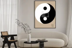 Plakat: Ikona yin yang