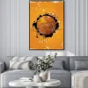 Plakat: Illustration of basketball on abstract grungy background
