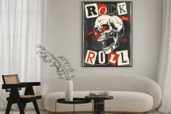 Plakat: Ilustracja czaszka z napisem