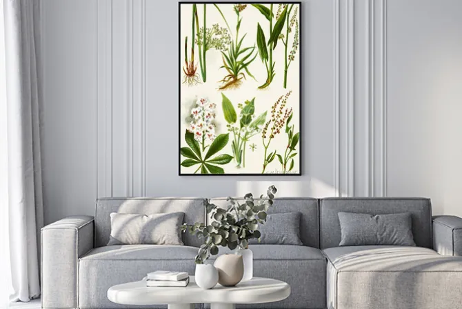 Plakat: Ilustracja kolor kwiatów w akwareli obrazy