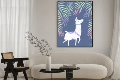 Plakat: Ilustracja lamy