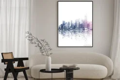 Plakat: Ilustracja panorama miasta