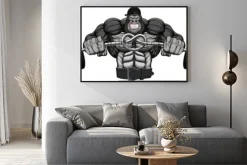 Plakat: Ilustracja silnego garilly