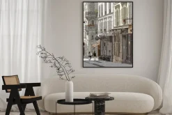 Plakat: Ilustracja z ulicy w montmartre w paryżu