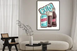 Plakat: Ilustracji wektorowych na temat logo dla cola, składający się