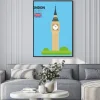 Plakat: Ilustracji wektorowych big ben (londyn, wielka brytania). zabytków