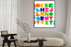 Plakat: Ilustracji wektorowych z kolorem czcionki